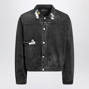 Enfants Riches Déprimés Type Vii Pin Assemblage Jacket In Grey Denim Men